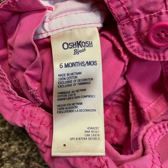 𝅺pink OshKosh Baby Overalls - Picture 4 of 5